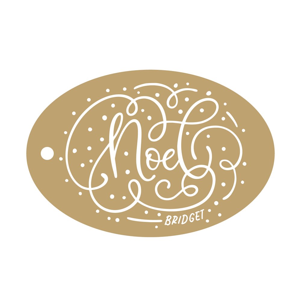 Noel Gift Tag -  T523 (with emboss)