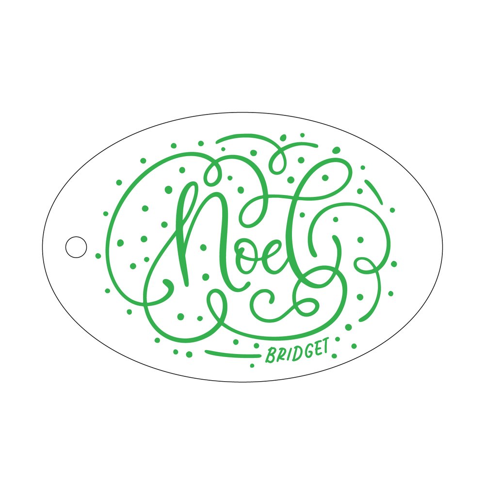 Noel Gift Tag -  T523 (with emboss)