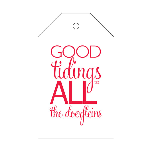 Good Tidings Gift Tag T63