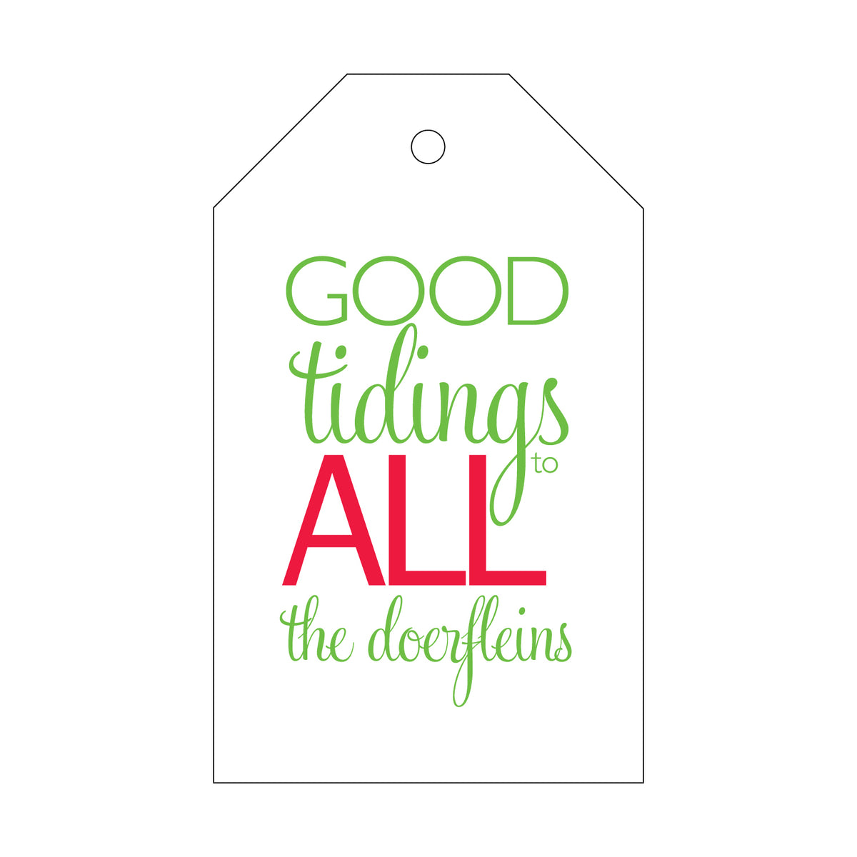 Good Tidings Gift Tag T63