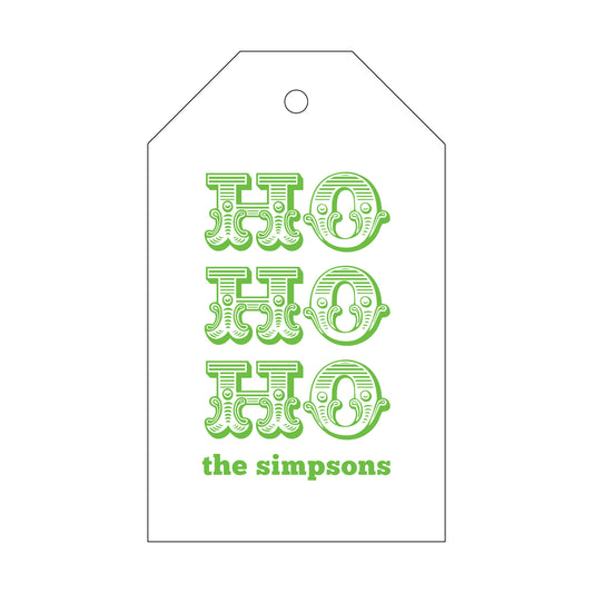 Ho Ho Ho Western Gift Tag T65