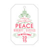 Peace Merriment Happiness GIft Tag T69
