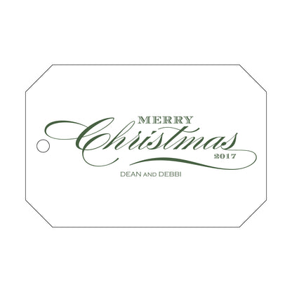 Merry Christmas Gem Gift Tag T70