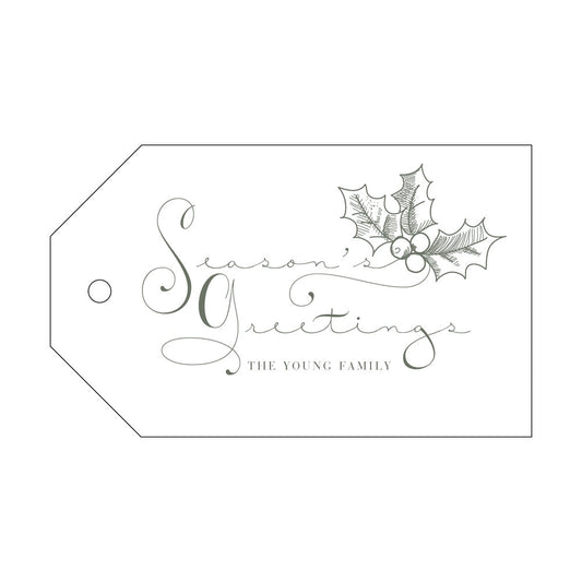 Season's Greetings Landscape Gift Tag T71