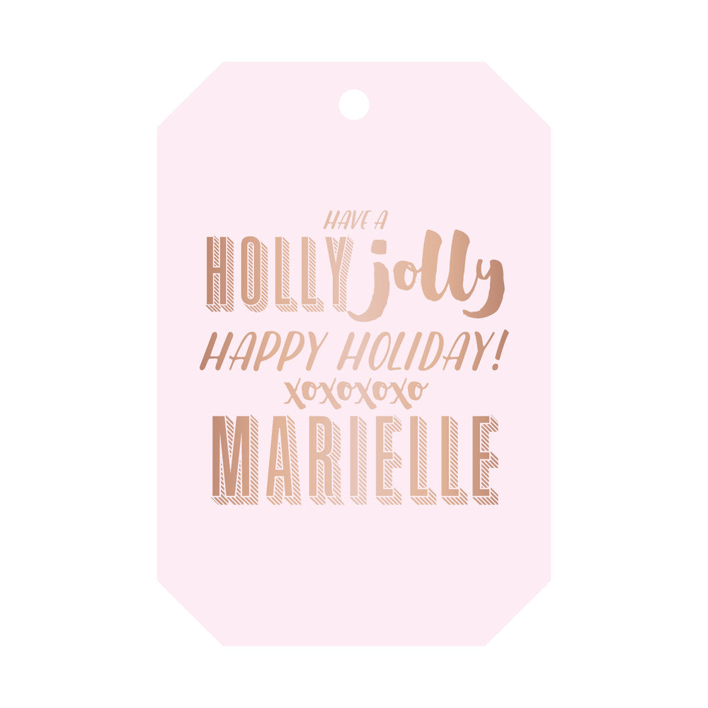 Have a Holly Jolly Happy Holiday XOXOXO Gift Tag T73