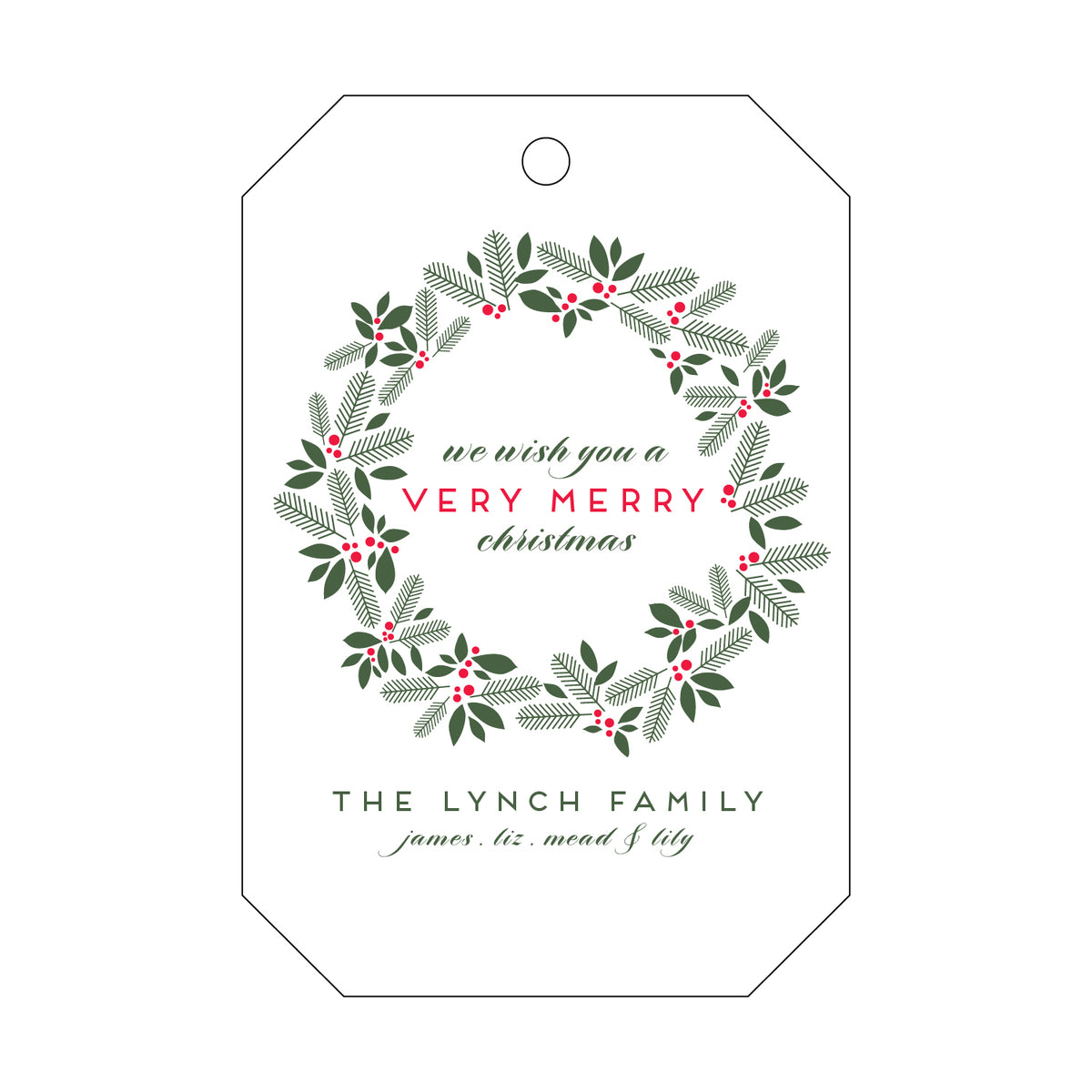 Merry Christmas Wreath T74