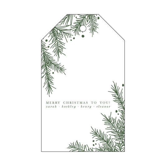 We Wish You a Merry Christmas Gift Tag T99