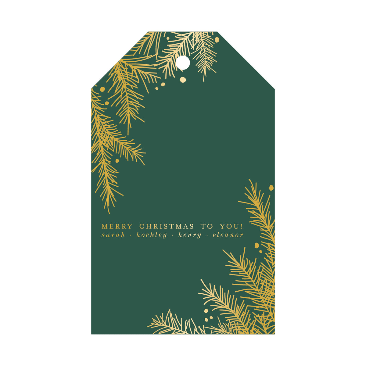We Wish You a Merry Christmas Gift Tag T99