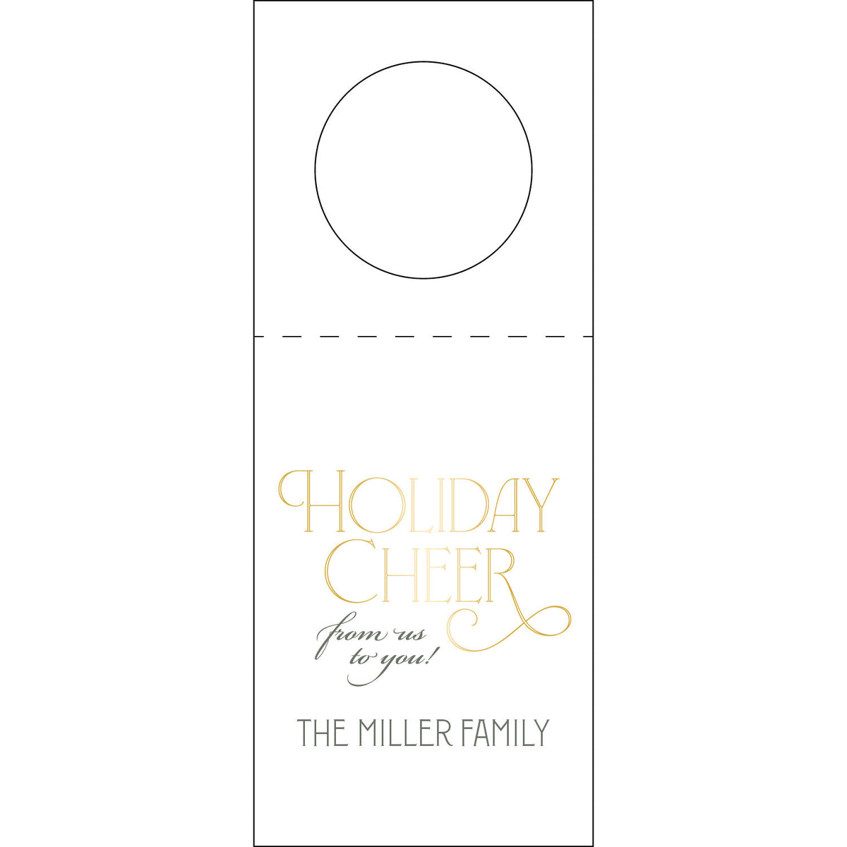 Holiday Cheer From Us To You Wine Tag WT372
