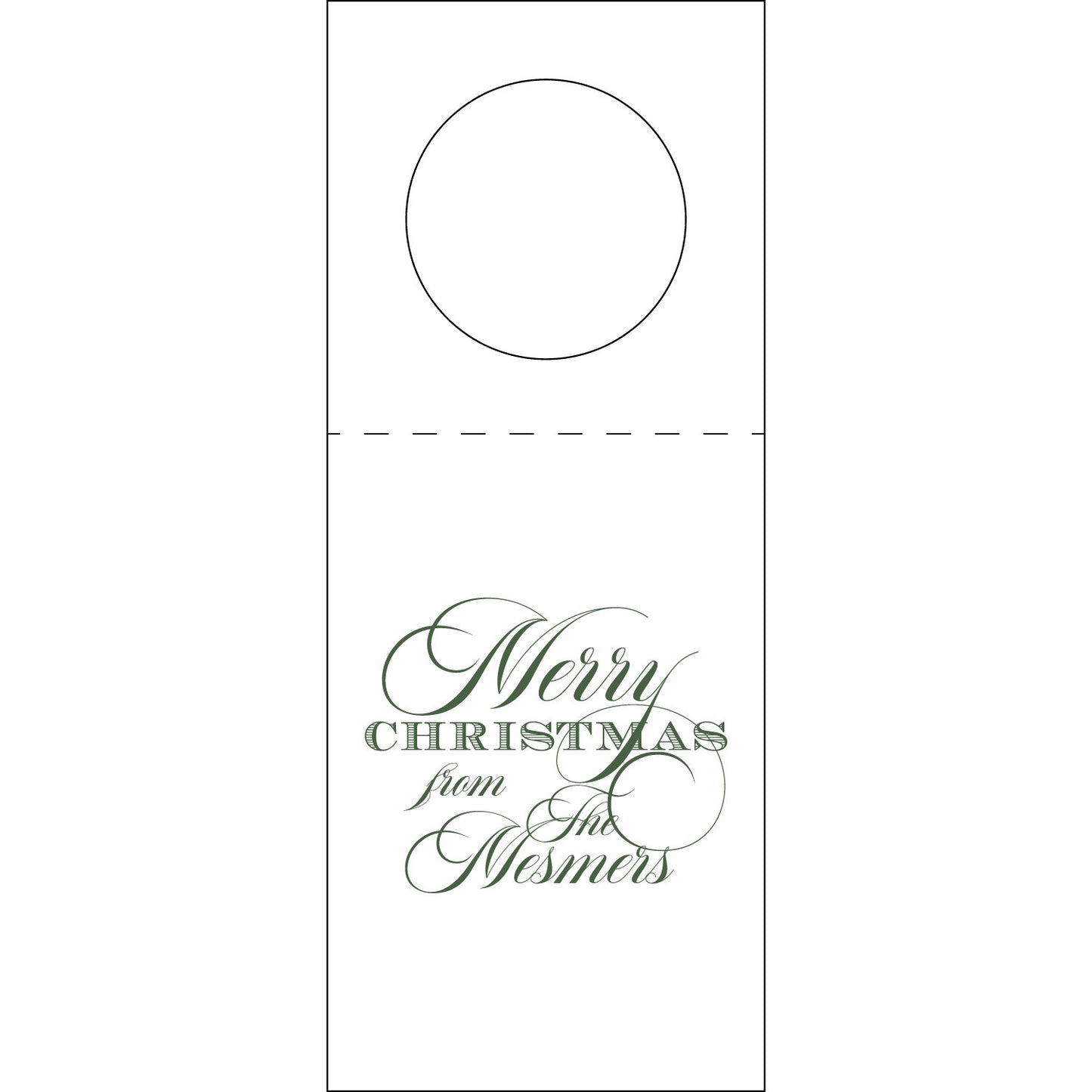 Merry Christmas Wine Tag WT400