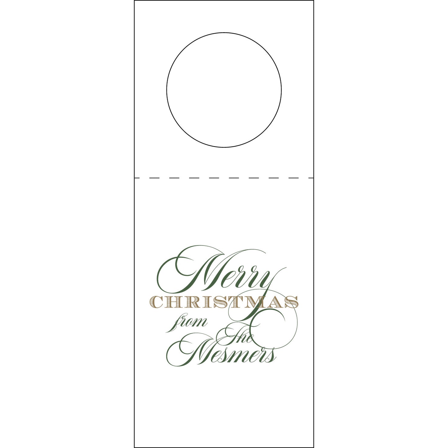 Merry Christmas Wine Tag WT400
