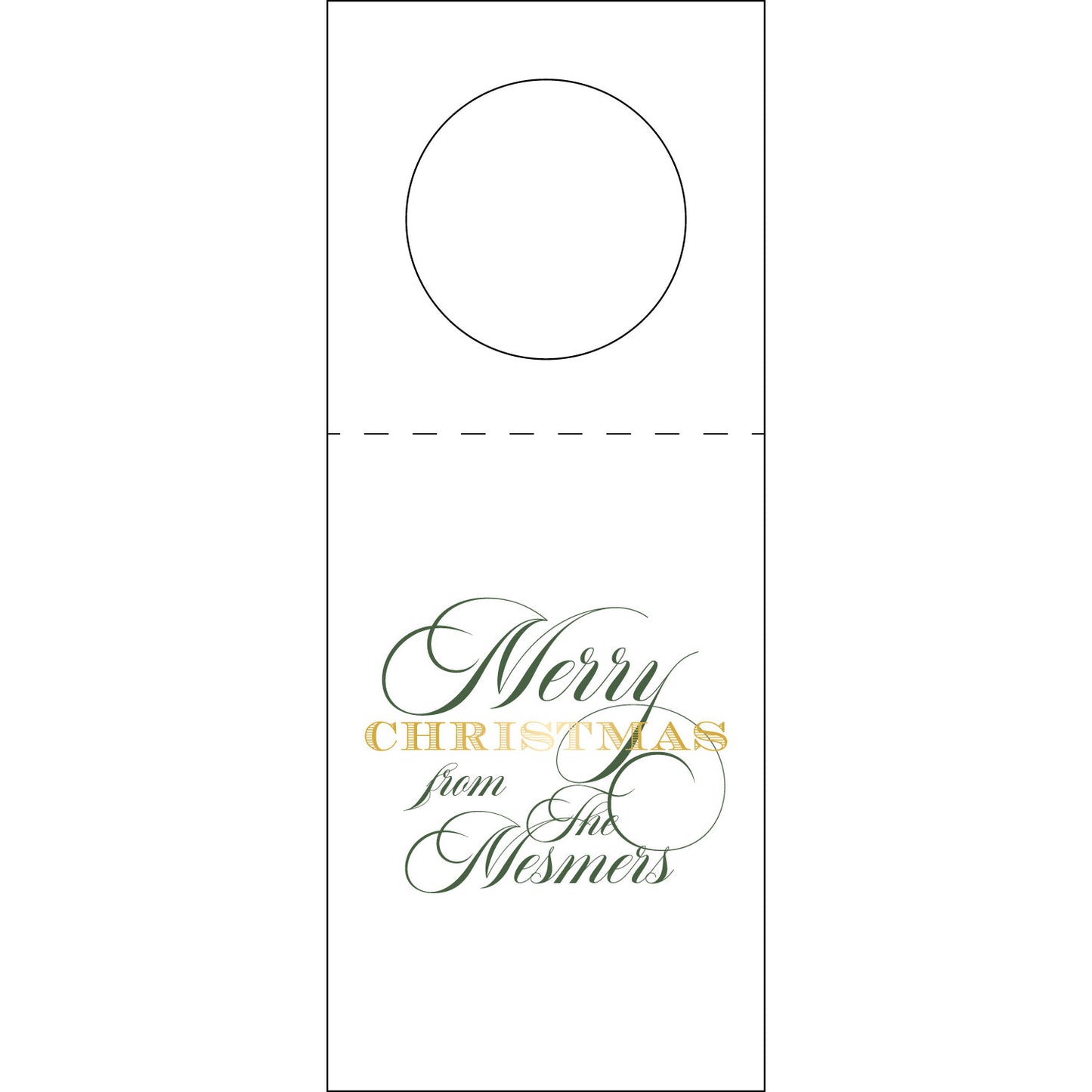 Merry Christmas Wine Tag WT400