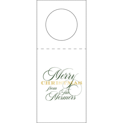 Merry Christmas Wine Tag WT400
