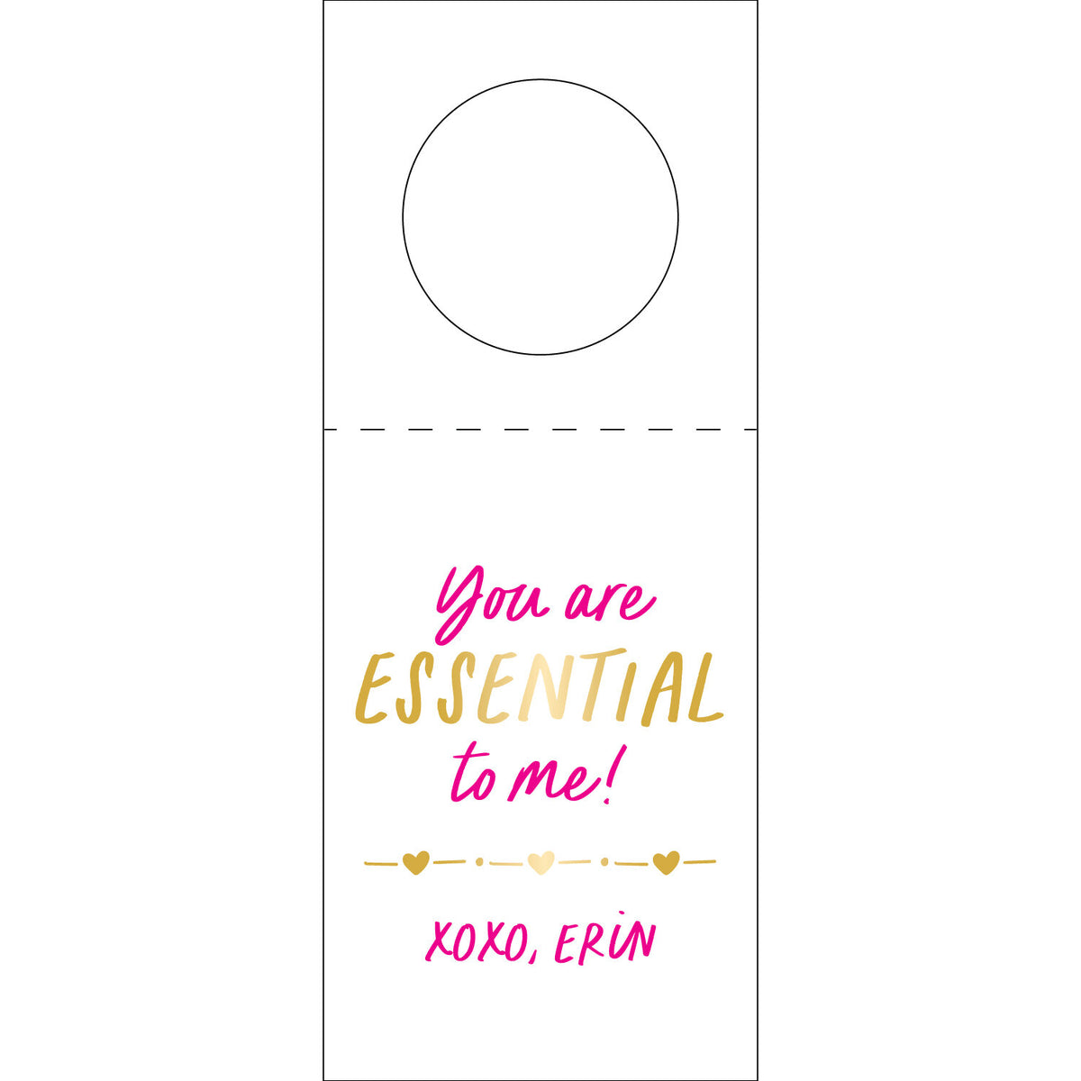 You are ESSENTIAL to me Wine Tag WT430