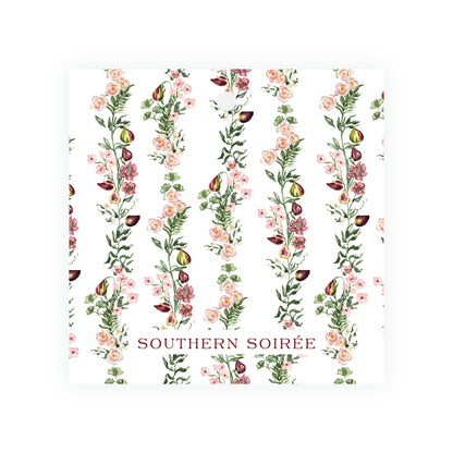 Figs & Floral Crest Square Gift Tag