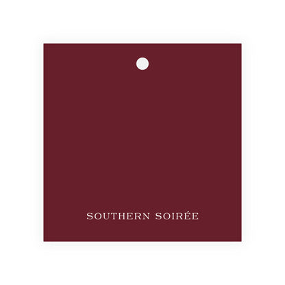 Figs & Floral Crest Square Gift Tag