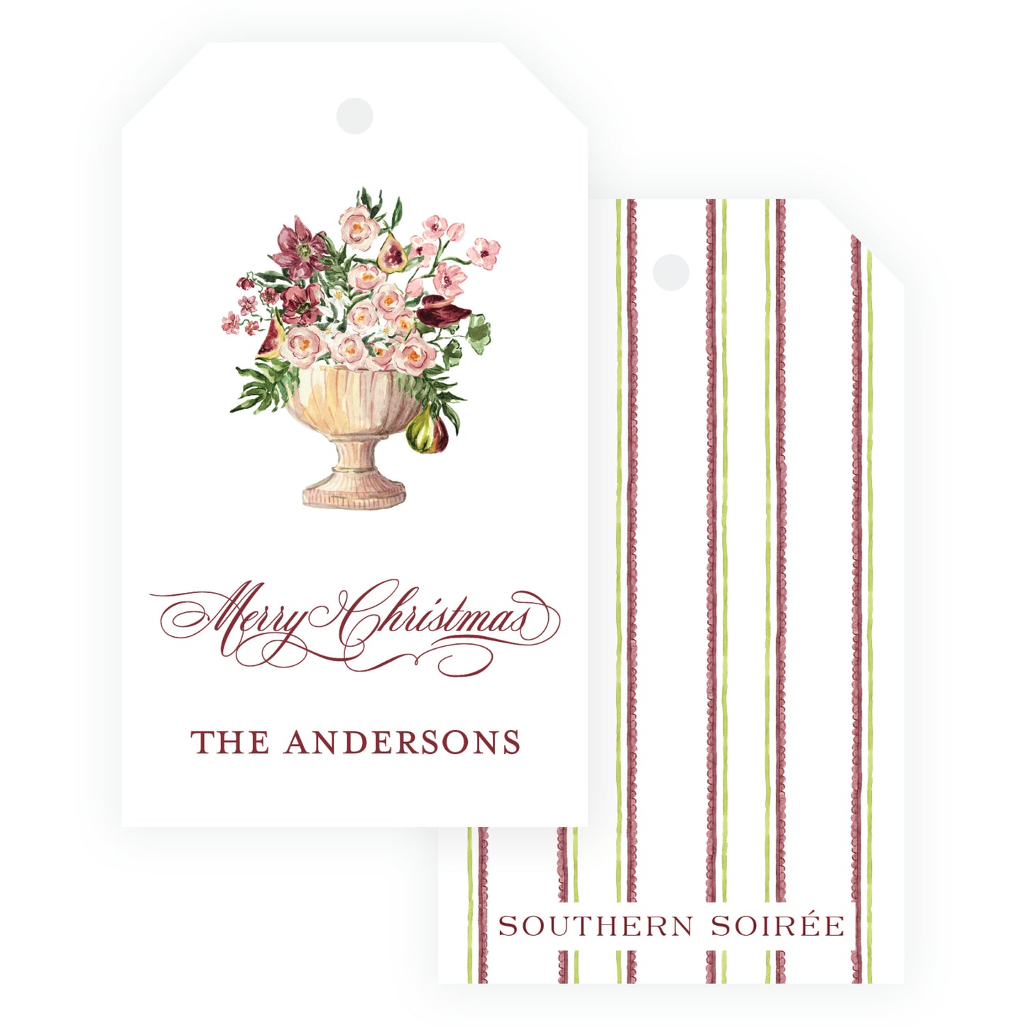 Fig and Floral Vase Gift Tag