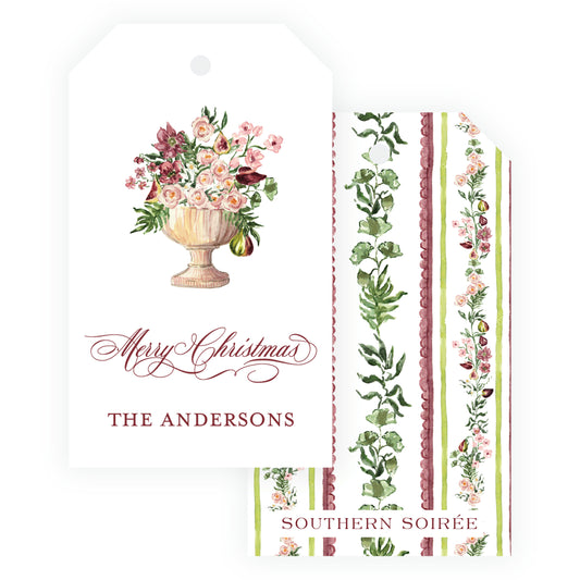 Fig and Floral Vase Gift Tag