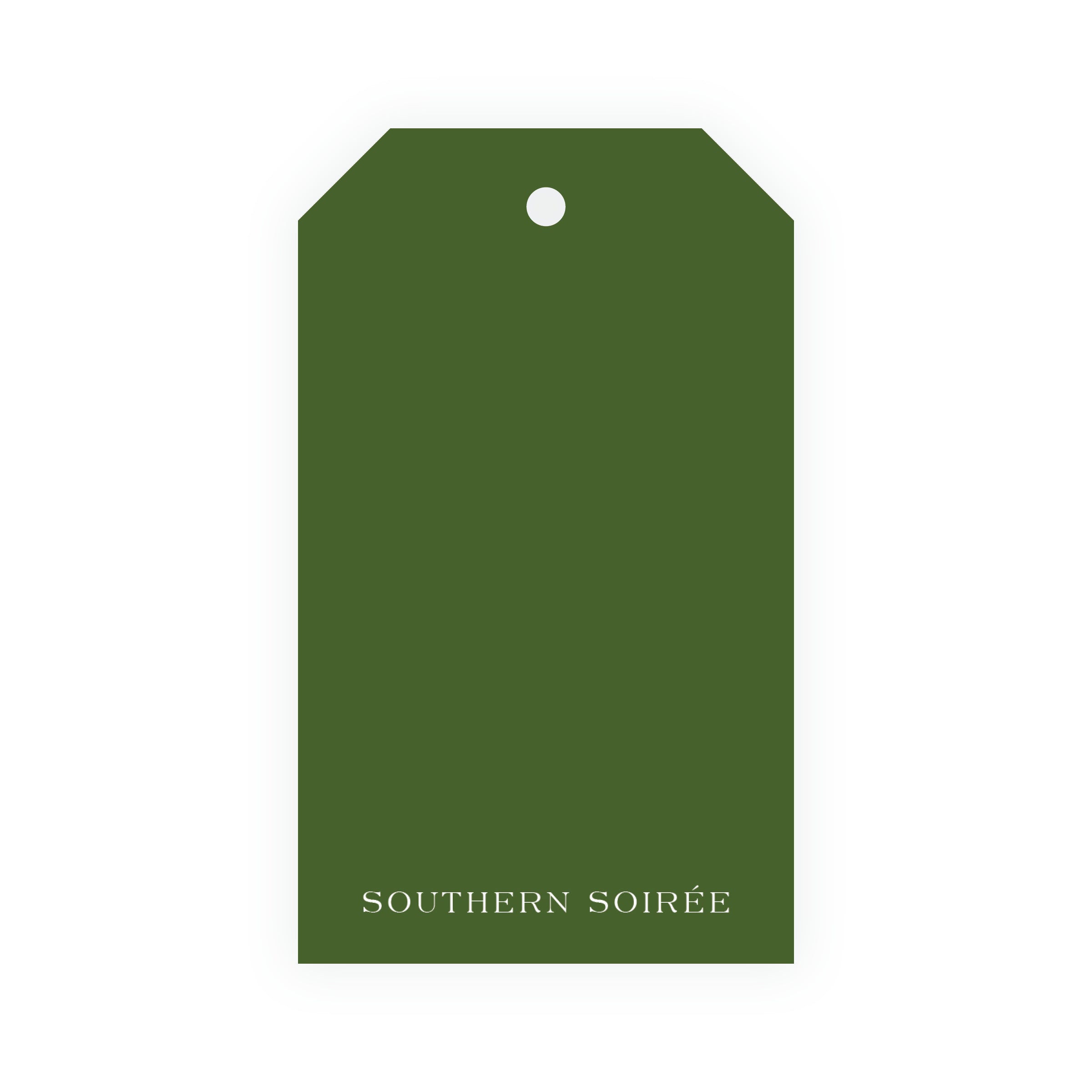 Southern Nutcracker Red Crest with Monogram Gift Tag