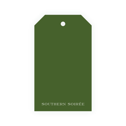 Southern Nutcracker Red Crest with Monogram Gift Tag