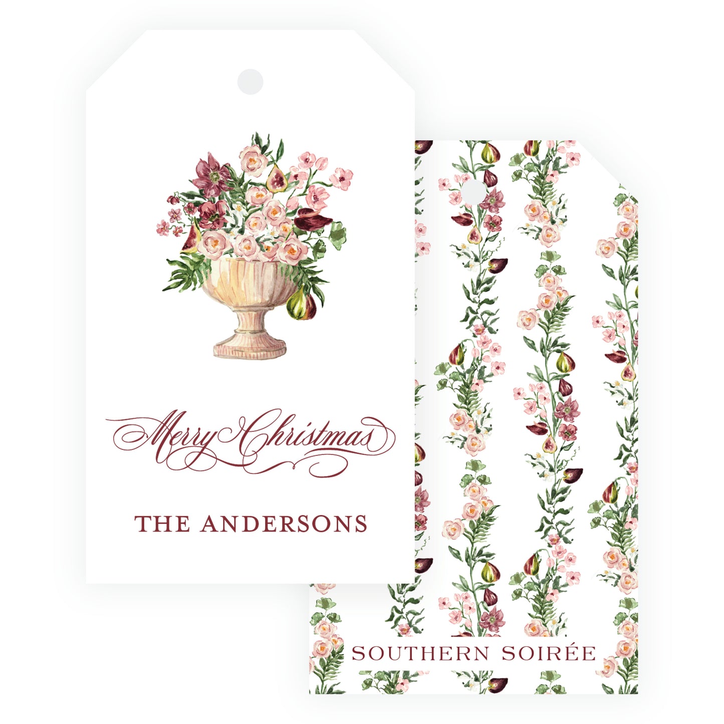 Fig and Floral Vase Gift Tag