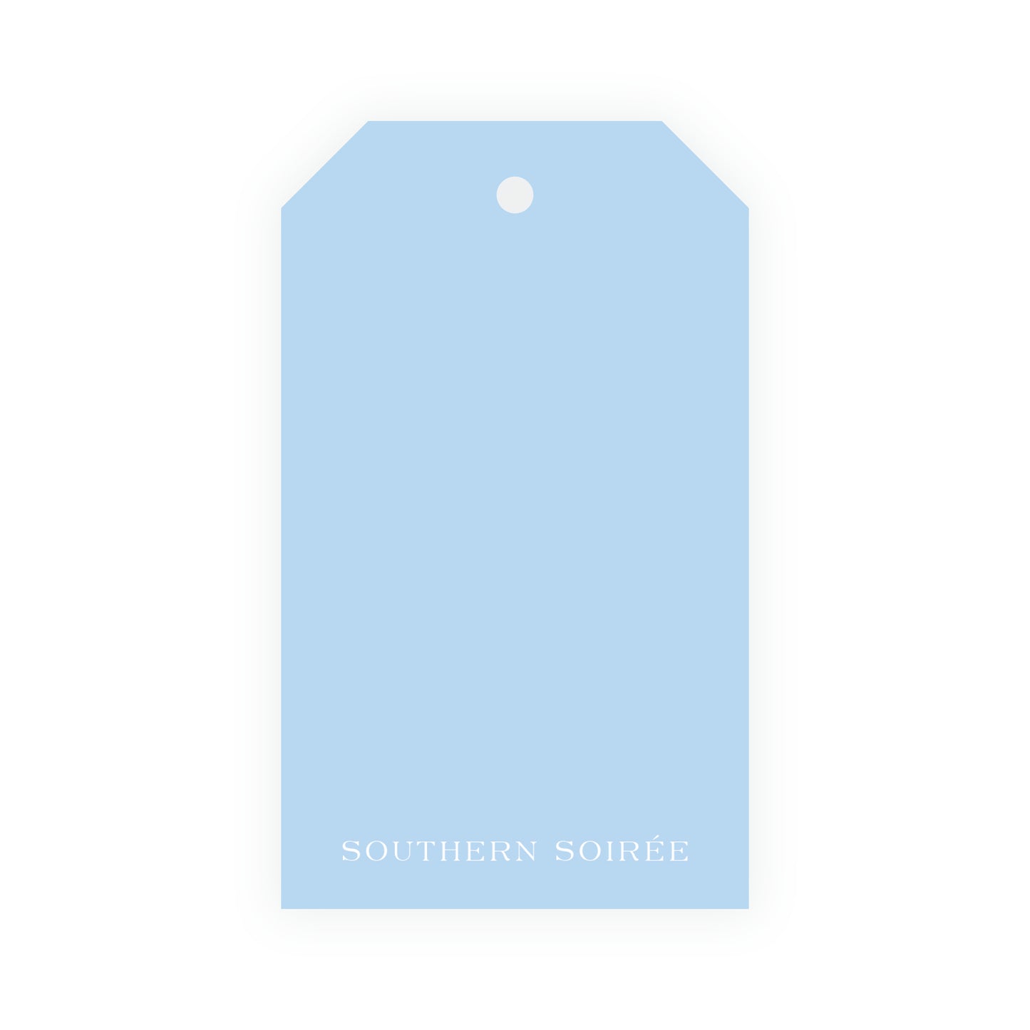 Southern Nutcracker Blue & Green Crest with Monogram Gift Tag