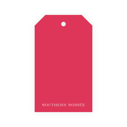 Southern Nutcracker Red Crest with Monogram Gift Tag