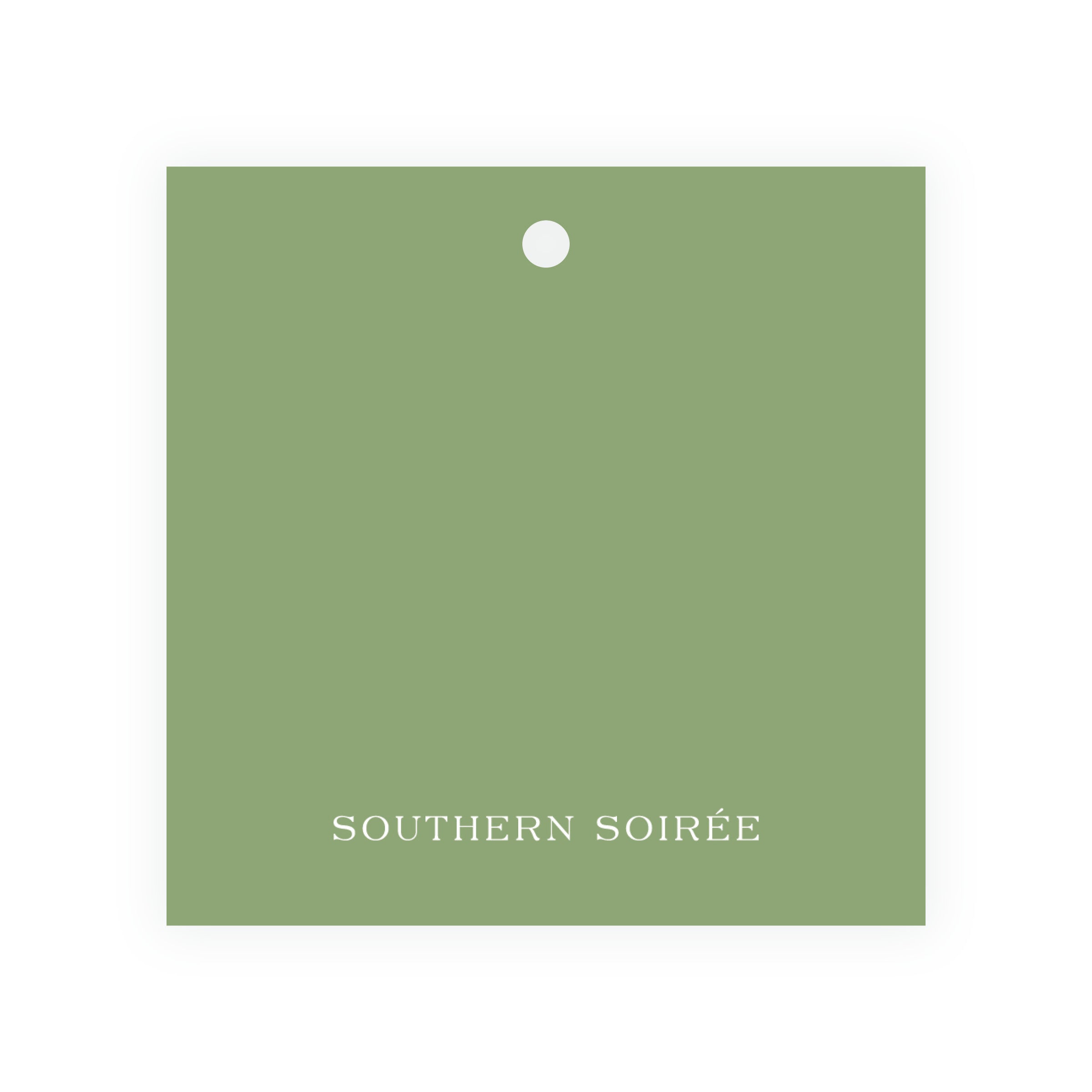 Very Merry Green Square Gift Tag