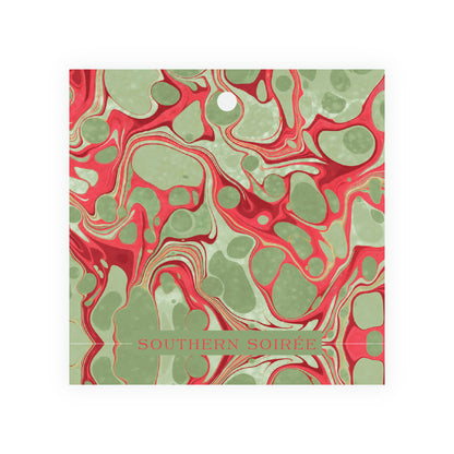Very Merry Green Square Gift Tag