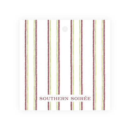 Figs & Floral Crest Square Gift Tag