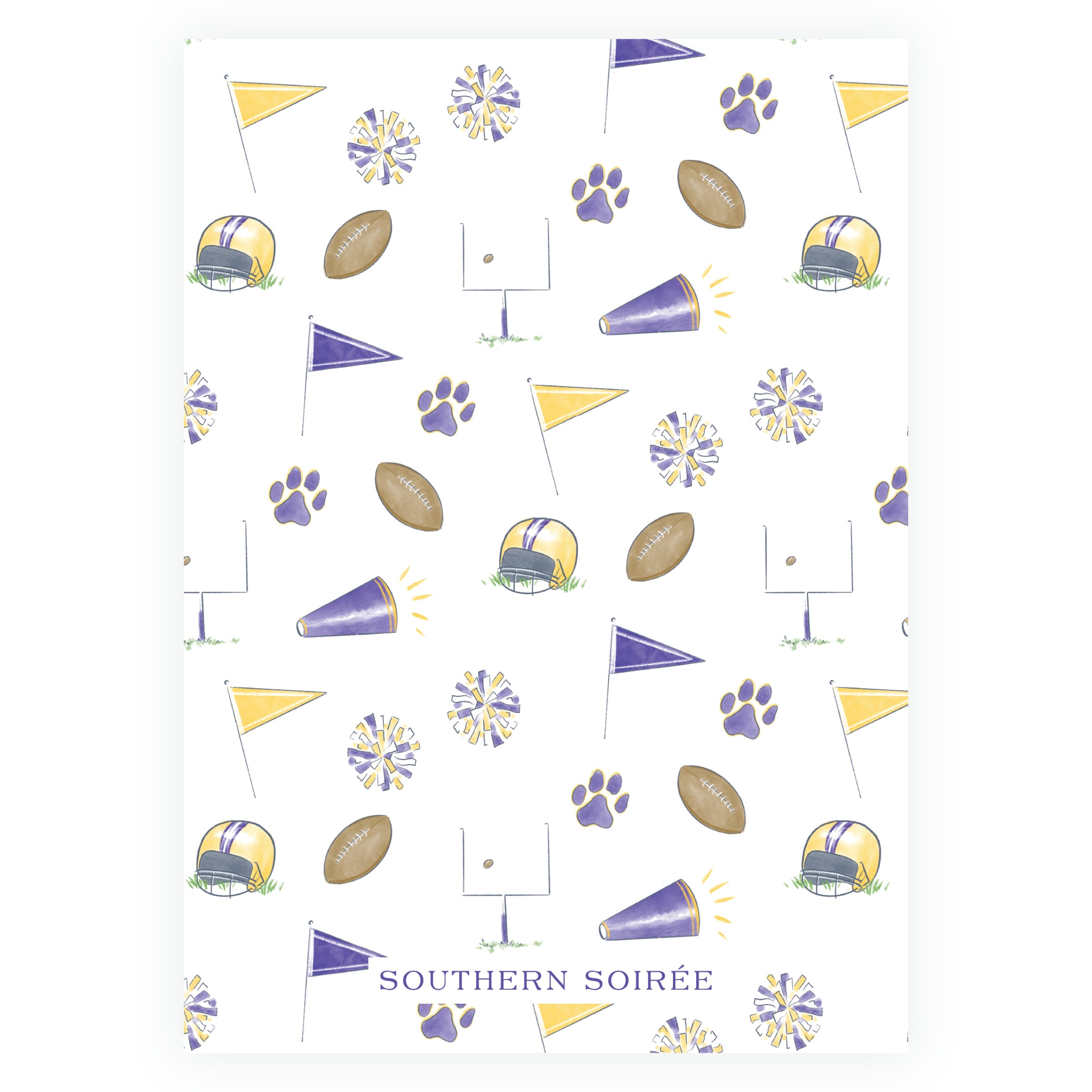 Cheerleader and Football Player Birthday Invitation - Team Spirit