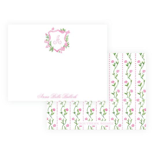Tiny Petals Crest Notecard