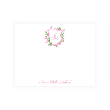 Tiny Petals Floral Crest Notecards