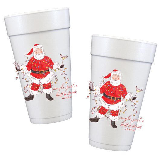 Tipsy Santa Styrofoam Cups PREORDER