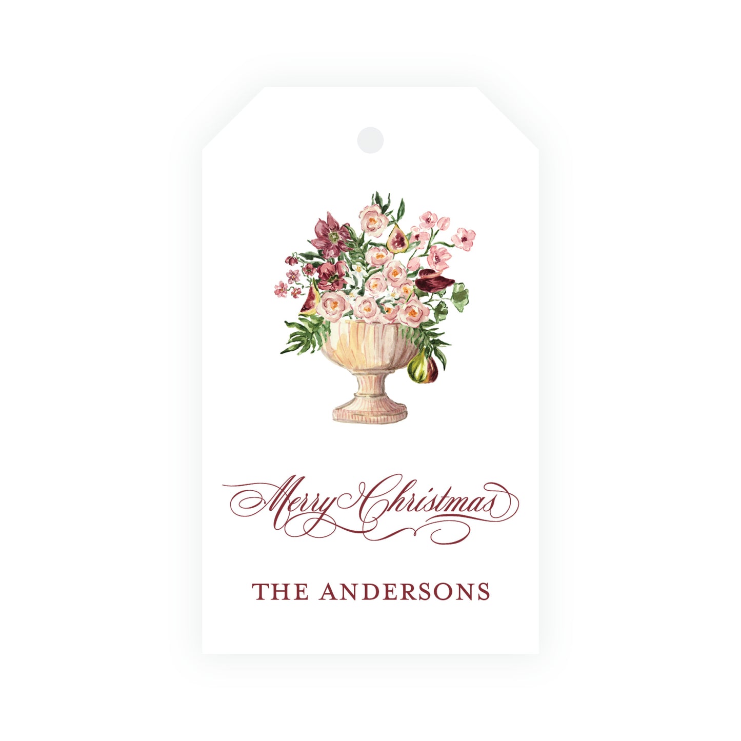 Fig and Floral Vase Gift Tag