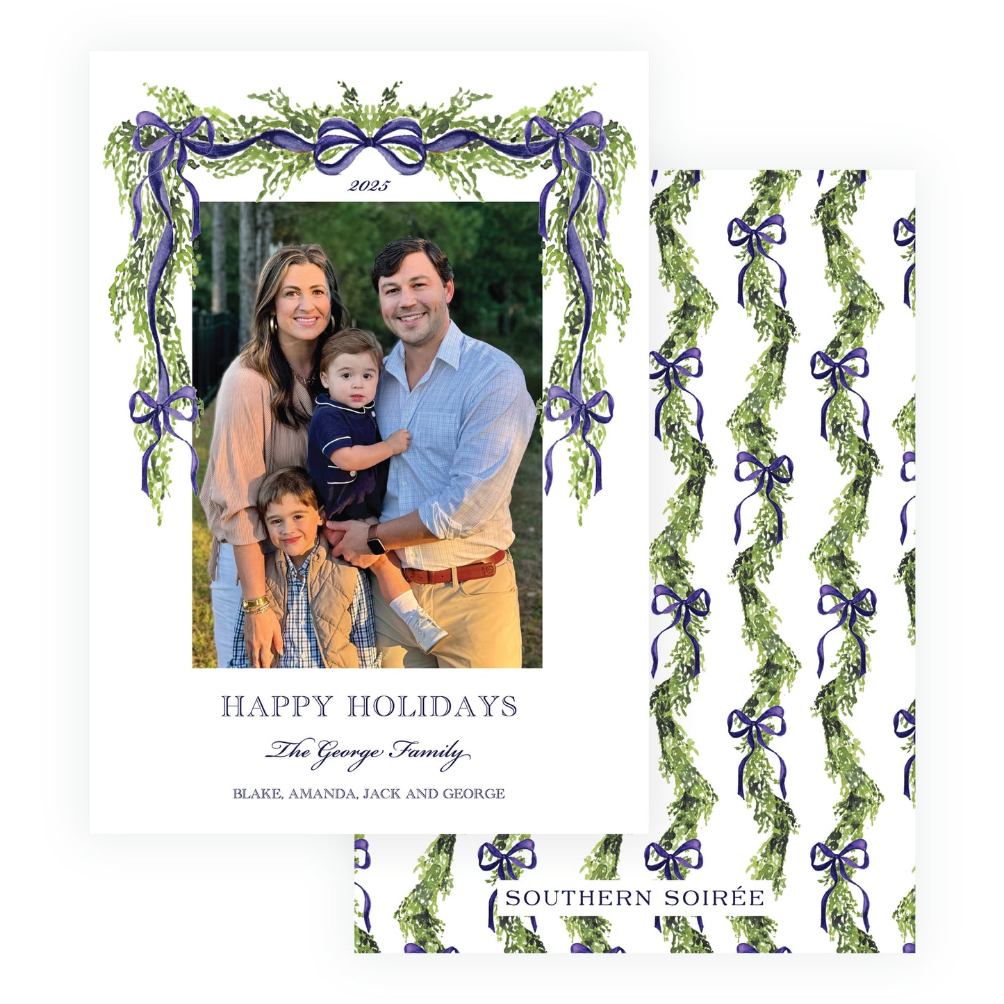 The Evergreen Garland Navy