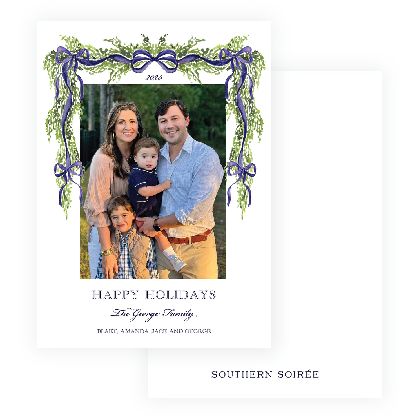 The Evergreen Garland Navy