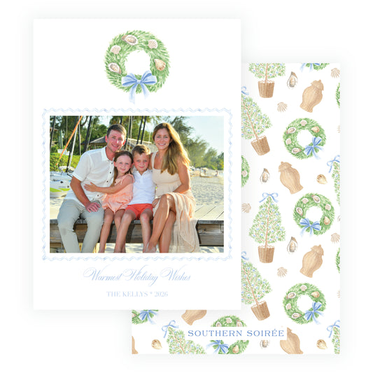 Seaside Noel Oyster Wreath