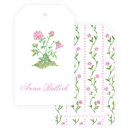 Tiny Petals Personalized Garden Bloom Gift Tag