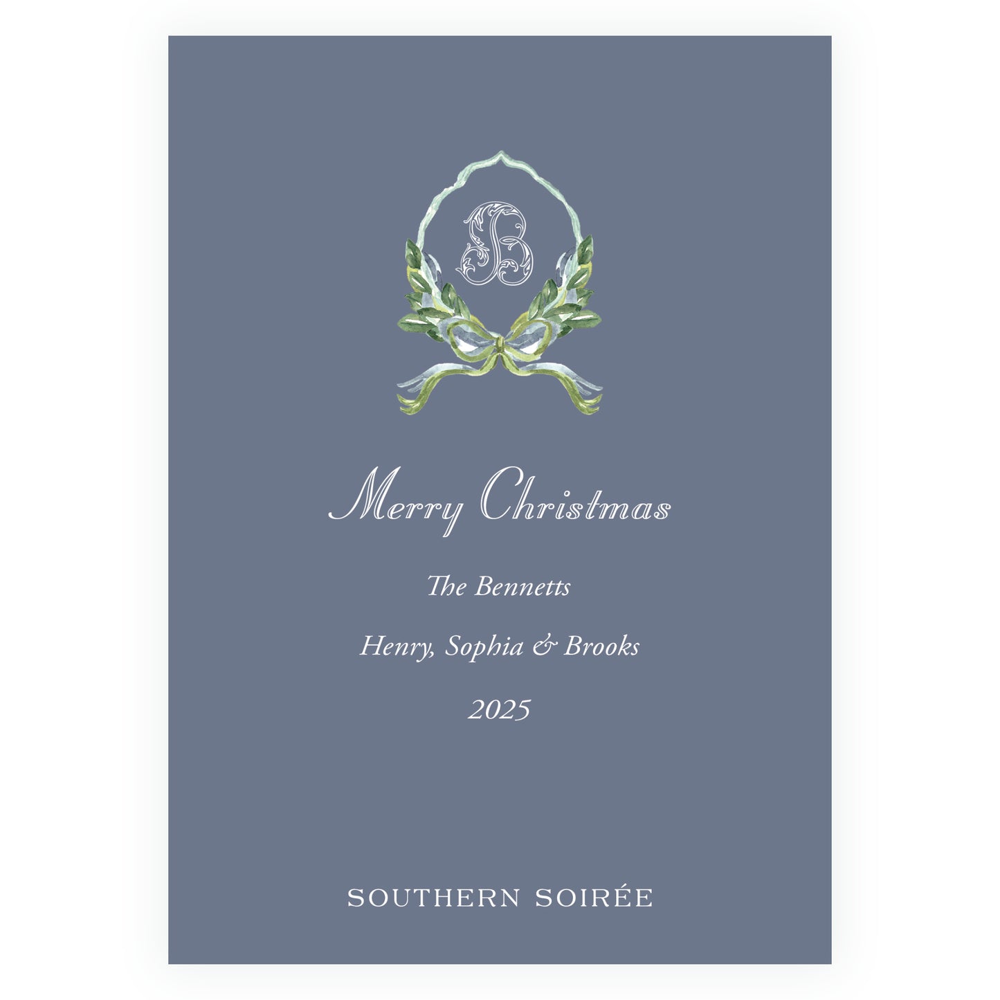 Blue Gathered Greens Frame