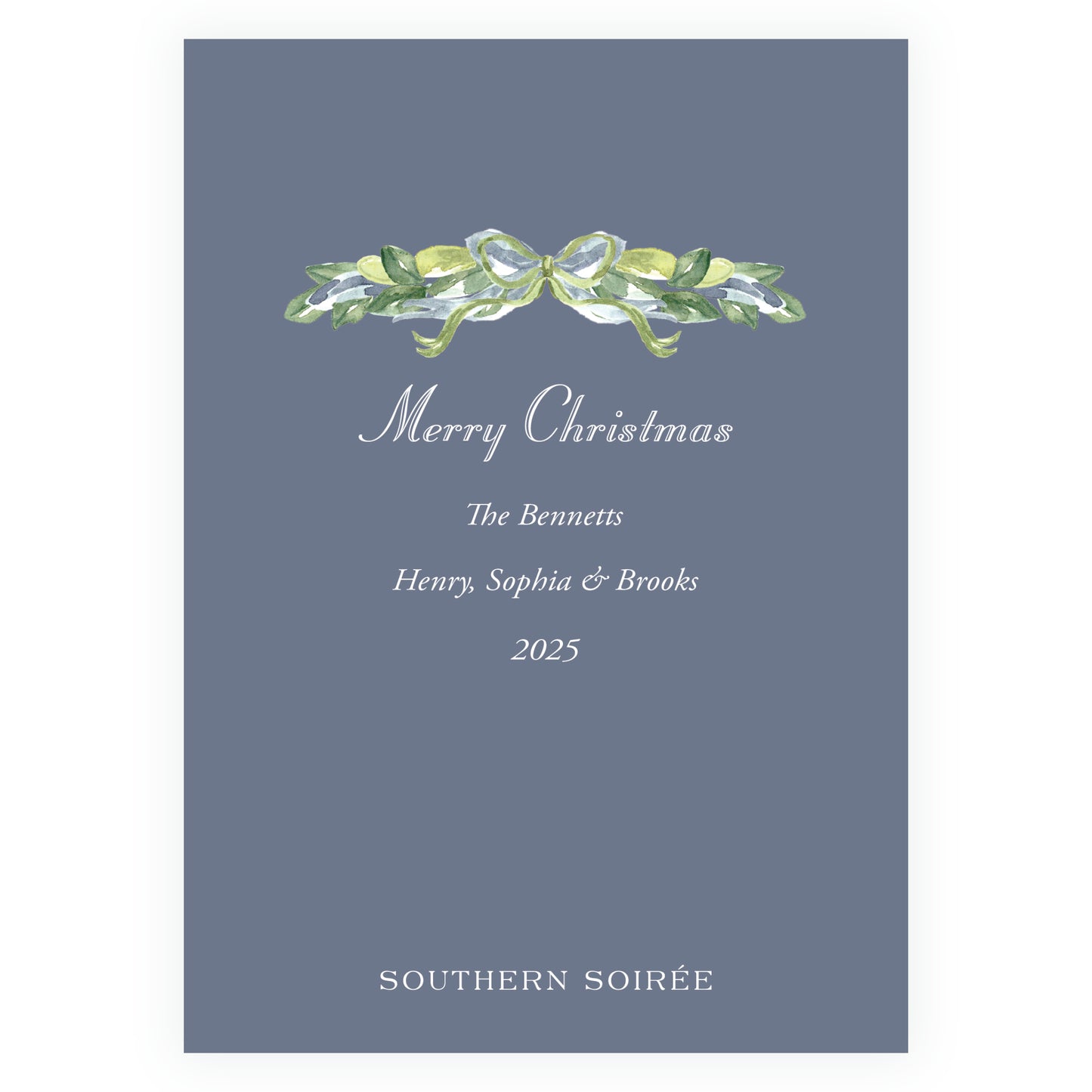 Blue Gathered Greens Frame