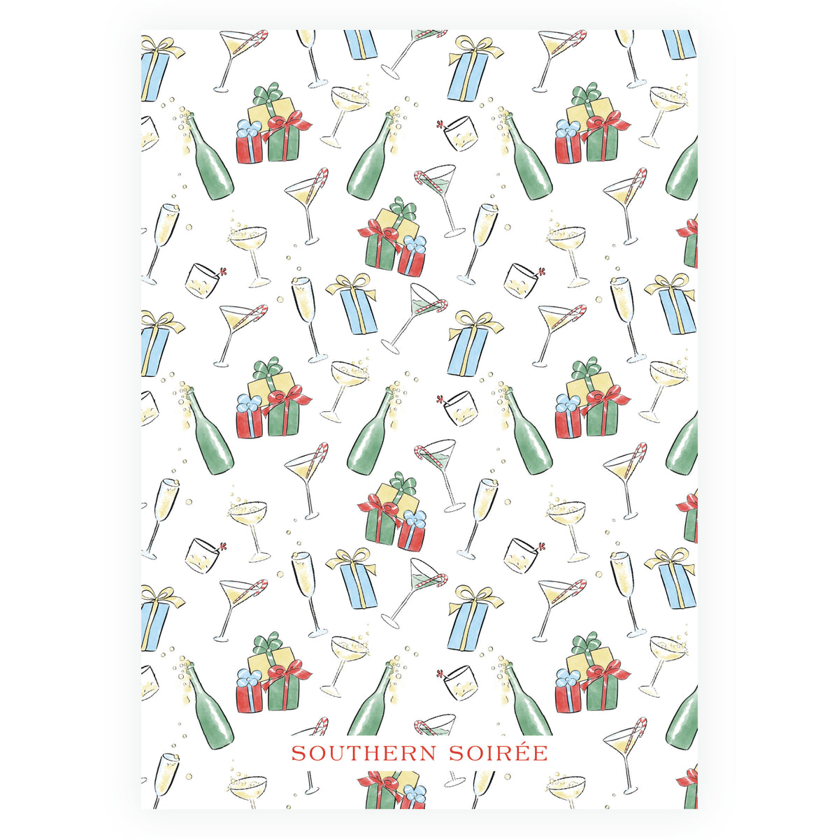 Reindeer Revelry Cocktails & Christmas Cheer Holiday Party Invitation