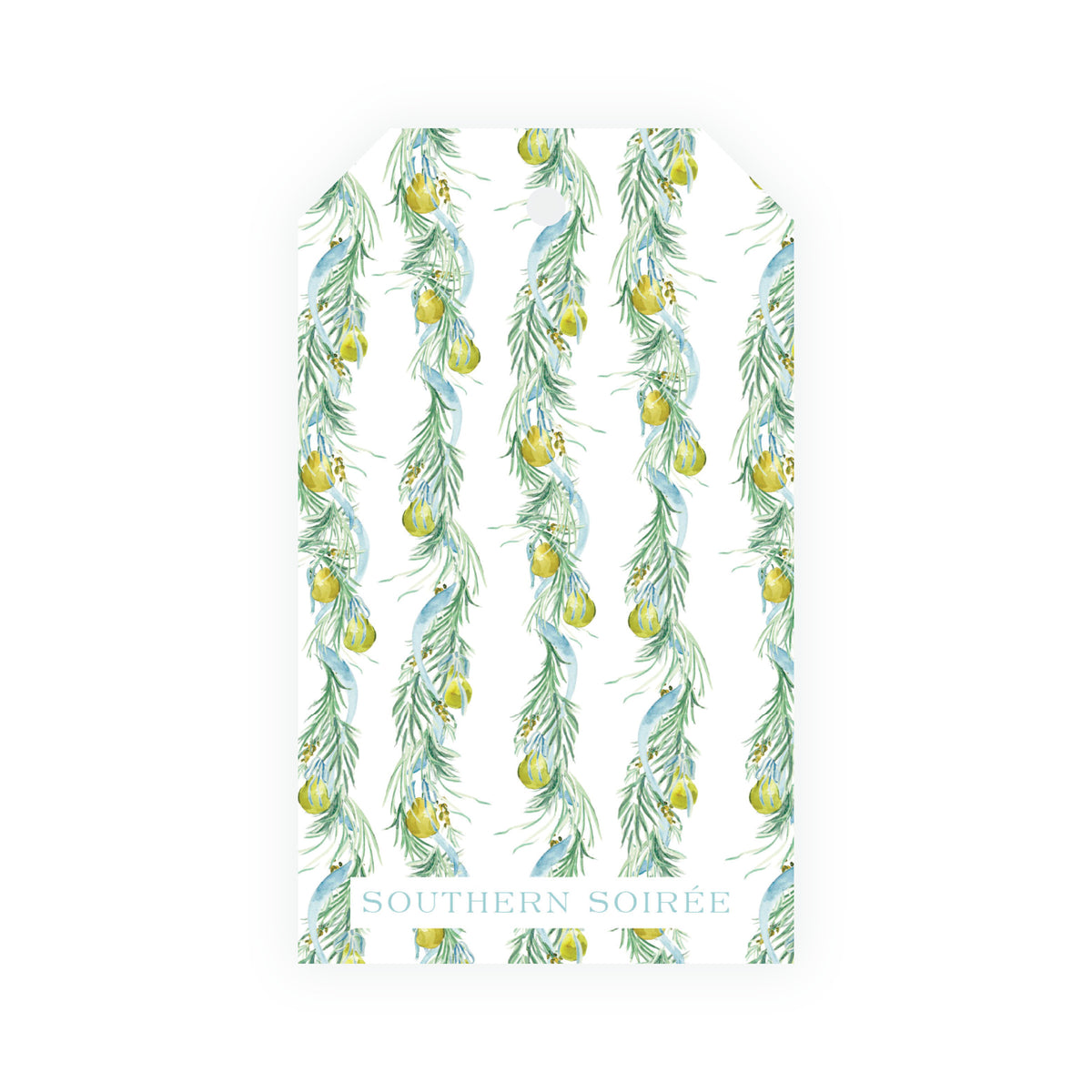 Evergreen & Pear – Pear Urn Personalized Christmas Gift Tag