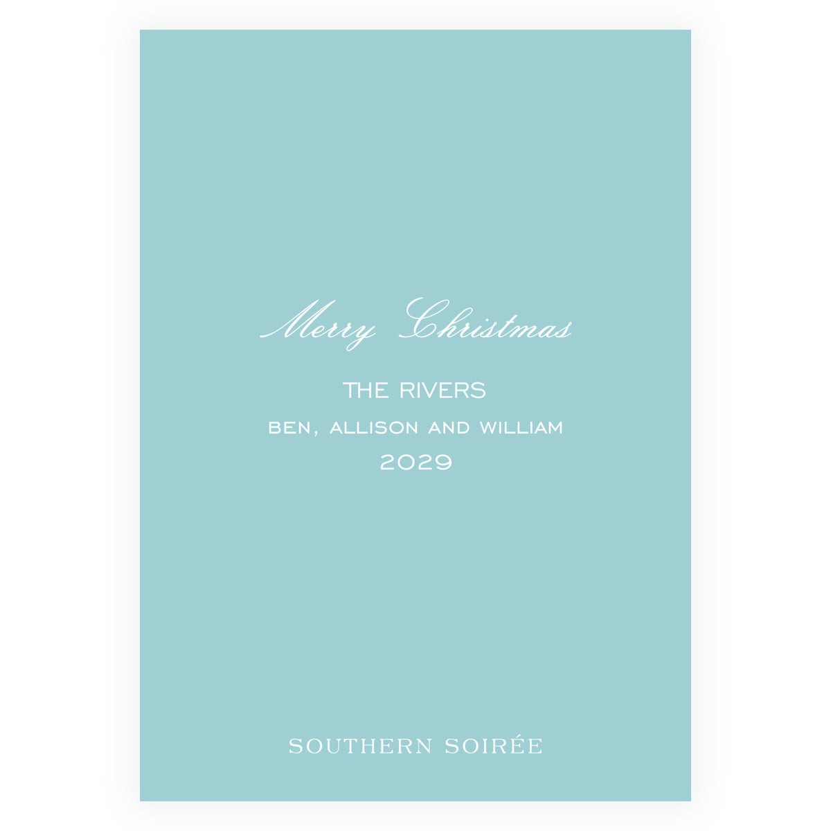 Evergreen & Pear – Full Frame Personalized Christmas Photo Card