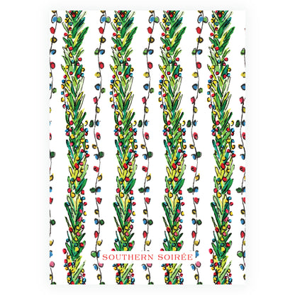 Wrapped In Lights Trim Holiday Card