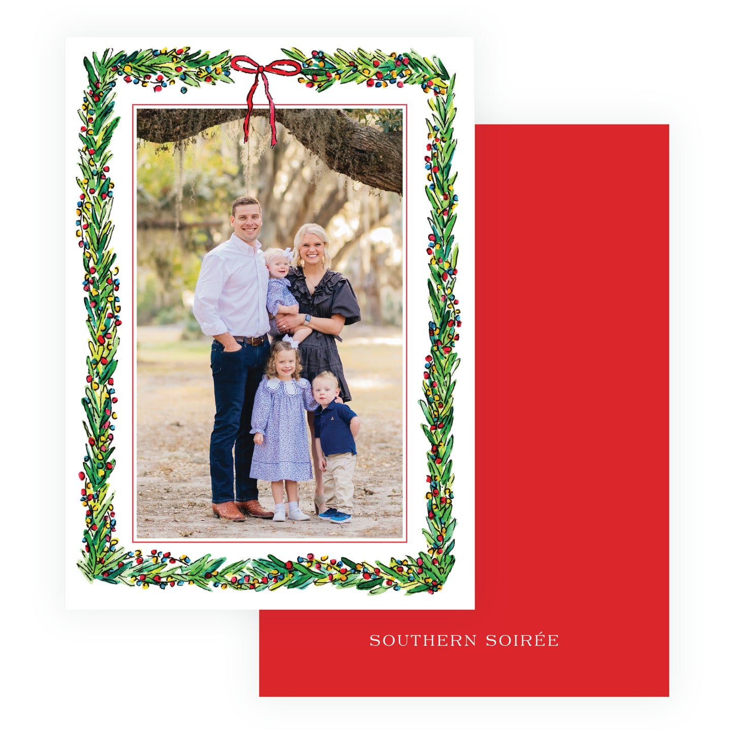 Wrapped In Lights Border with Frame