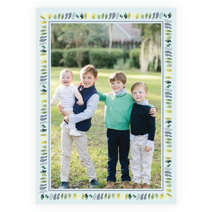 Blue Gathered Greens Colorful Frame