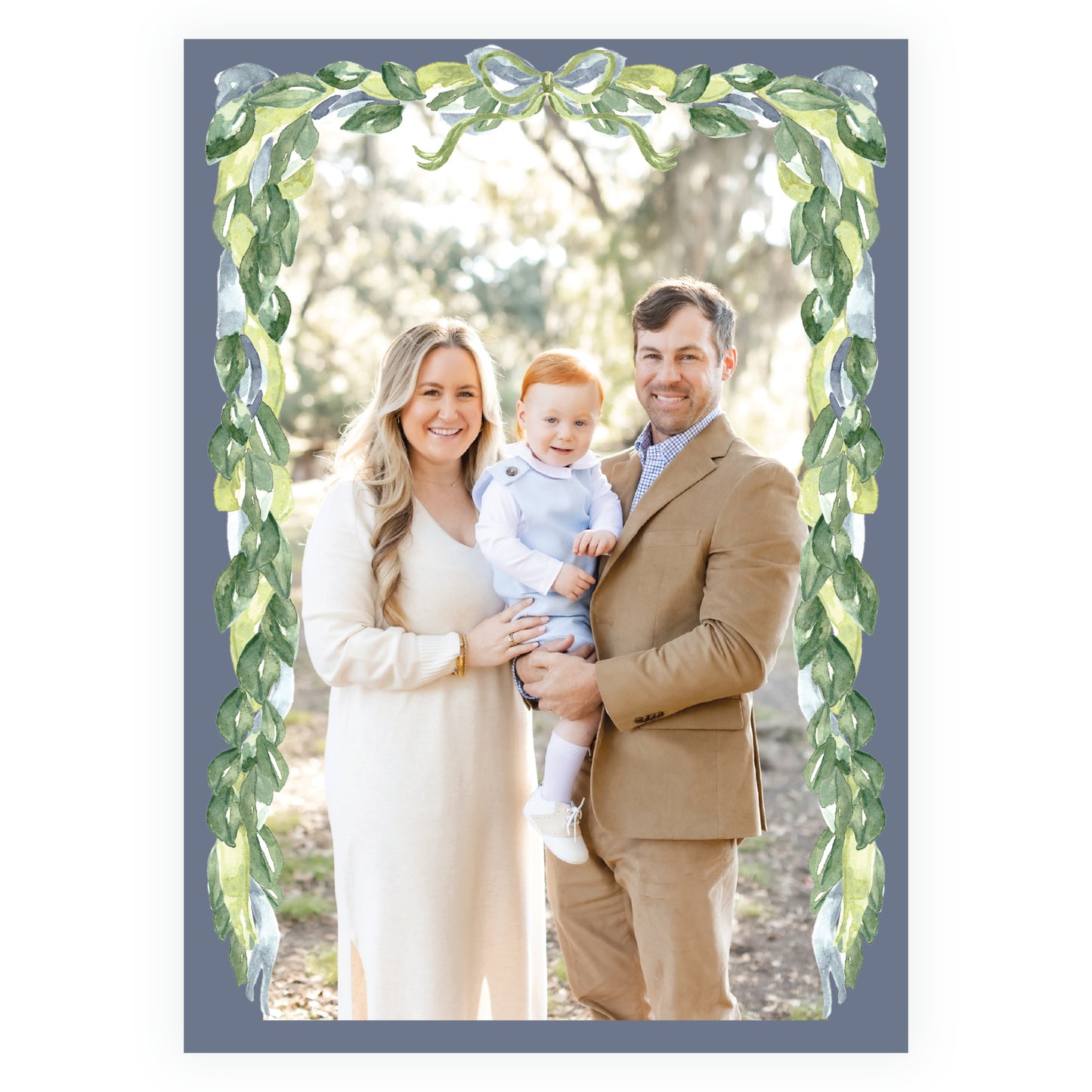 Blue Gathered Greens Full Frame