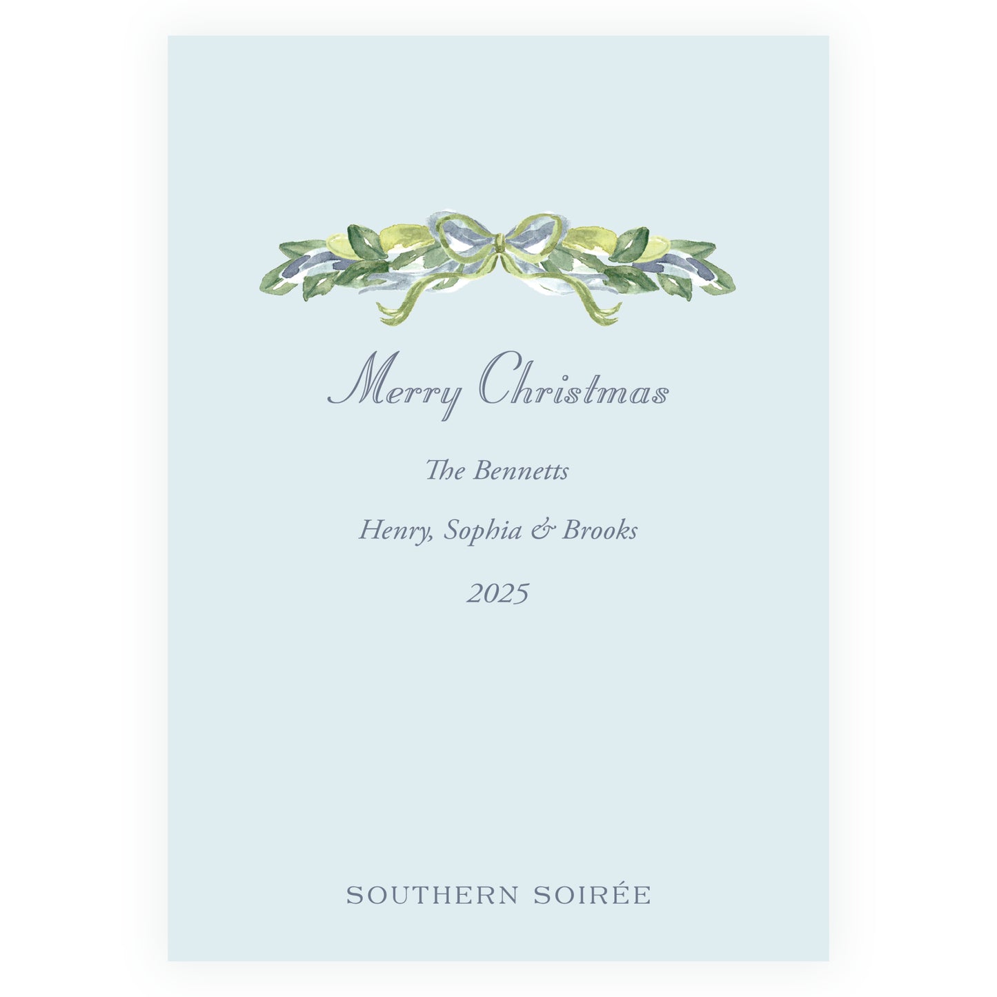 Blue Gathered Greens Colorful Frame