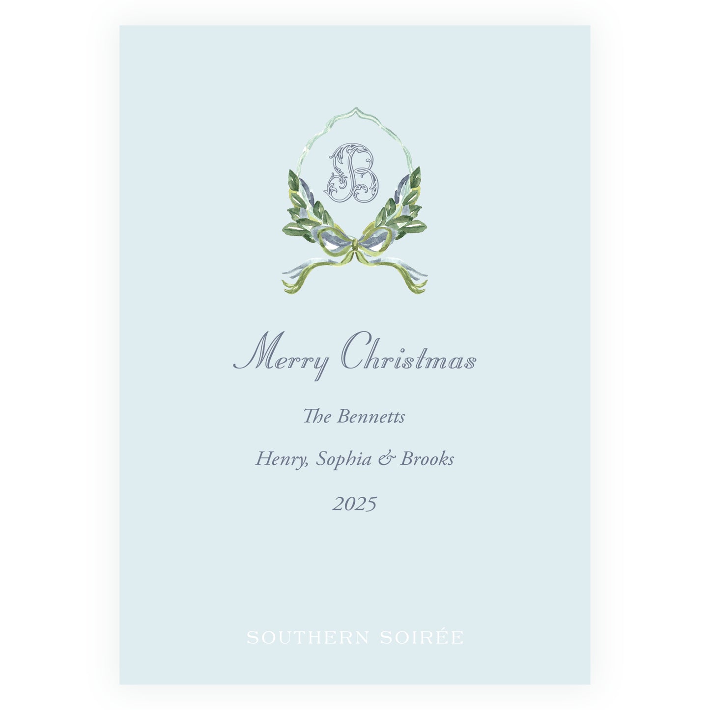 Blue Gathered Greens Colorful Frame